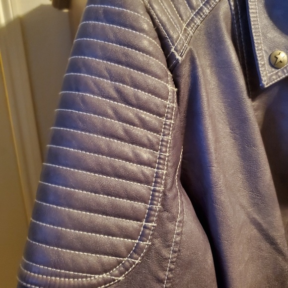 Circus by Sam Eldeman gray vegan moto jacket - Picture 3 of 5